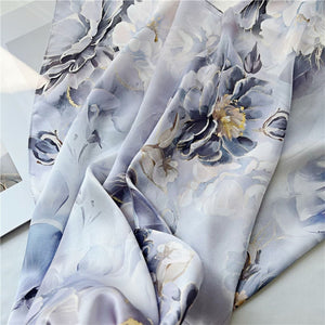 MaraSilk Pure Mulberry Silk Scarf - Oblong Crepe Satin MS602