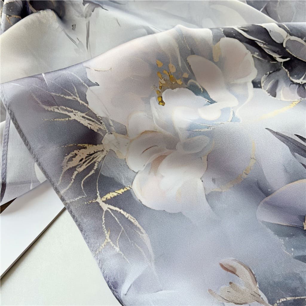 MaraSilk Pure Mulberry Silk Scarf - Oblong Crepe Satin MS602