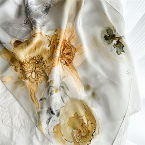 MaraSilk Pure Mulberry Silk Scarf - Oblong Crepe Satin MS602