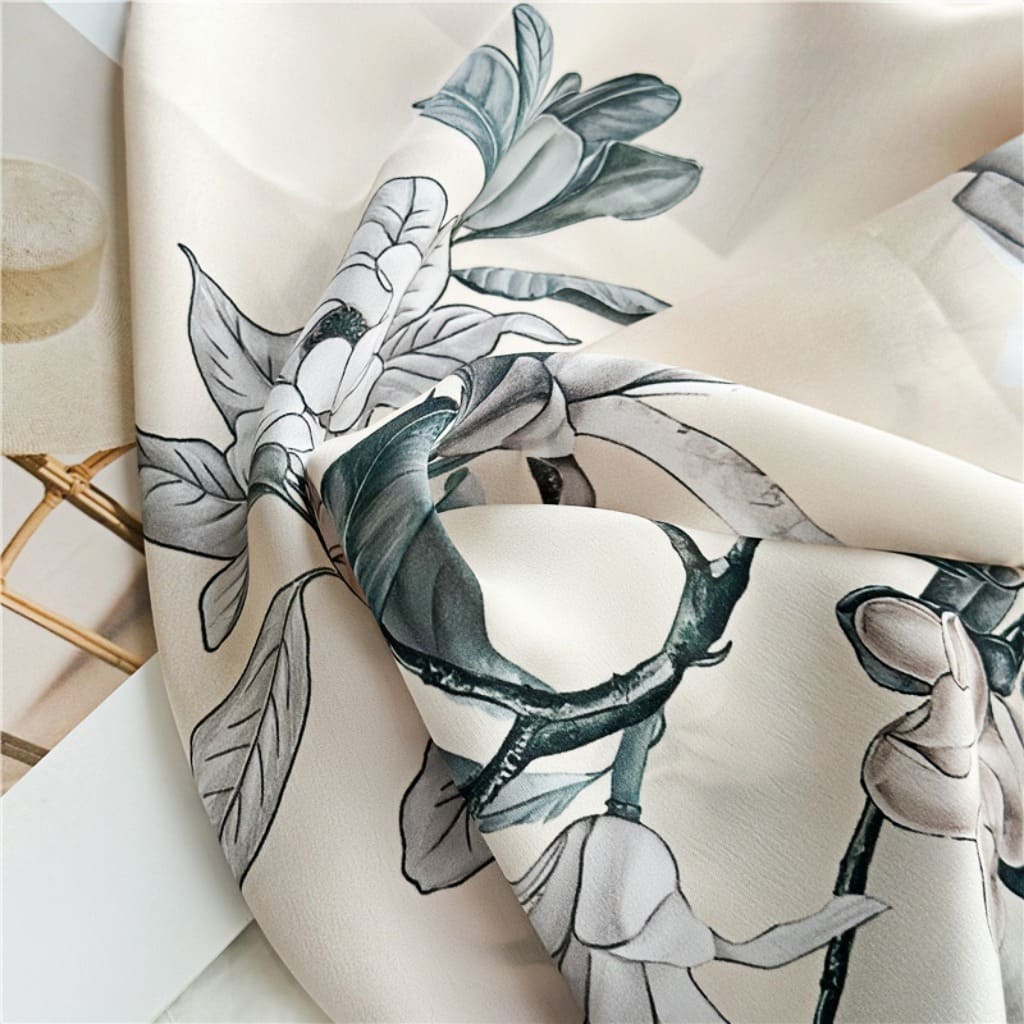 MaraSilk Pure Mulberry Silk Scarf - Oblong Crepe Satin MS602