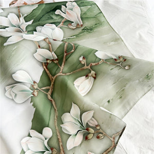 MaraSilk Pure Mulberry Silk Scarf - Oblong Crepe Satin MS602