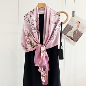 MaraSilk Pure Mulberry Silk Scarf - Oblong Crepe Satin MS602