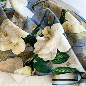 MaraSilk Pure Mulberry Silk Scarf - Oblong Crepe Satin MS602