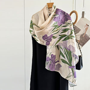 MaraSilk Pure Mulberry Silk Scarf - Oblong Crepe Satin MS603