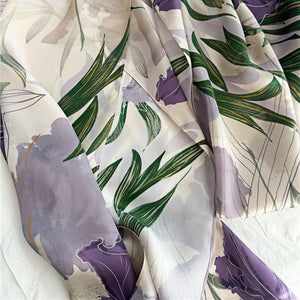 MaraSilk Pure Mulberry Silk Scarf - Oblong Crepe Satin MS603