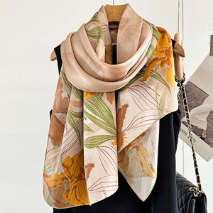 MaraSilk Pure Mulberry Silk Scarf - Oblong Crepe Satin MS603