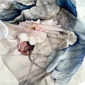 MaraSilk Pure Mulberry Silk Scarf - Oblong Crepe Satin MS603