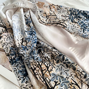MaraSilk Pure Mulberry Silk Scarf - Oblong Crepe Satin MS603