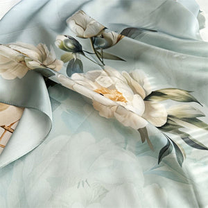 MaraSilk Pure Mulberry Silk Scarf - Oblong Crepe Satin MS603