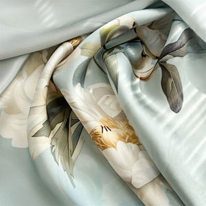 MaraSilk Pure Mulberry Silk Scarf - Oblong Crepe Satin MS603