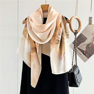 MaraSilk Pure Mulberry Silk Scarf - Oblong Crepe Satin MS603