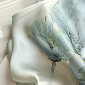 MaraSilk Pure Mulberry Silk Scarf - Oblong Crepe Satin MS603