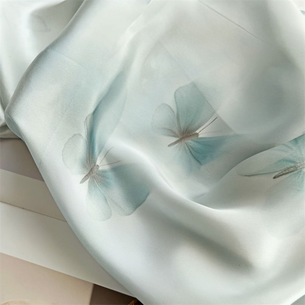 MaraSilk Pure Mulberry Silk Scarf - Oblong Crepe Satin MS603