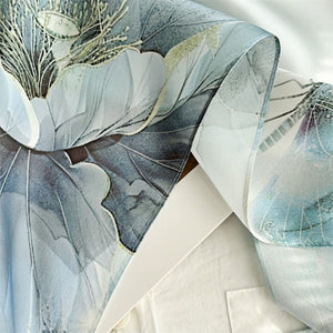 MaraSilk Pure Mulberry Silk Scarf - Oblong Crepe Satin MS603