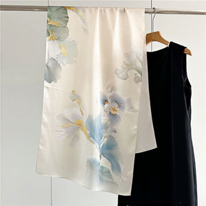 MaraSilk Pure Mulberry Silk Scarf - Oblong Crepe Satin MS603