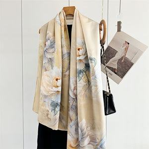 MaraSilk Pure Mulberry Silk Scarf - Oblong Crepe Satin MS603