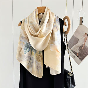 MaraSilk Pure Mulberry Silk Scarf - Oblong Crepe Satin MS603