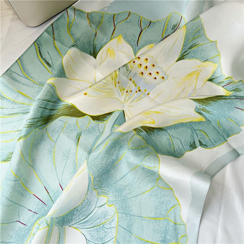 MaraSilk Pure Mulberry Silk Scarf - Oblong Crepe Satin MS604