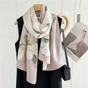 MaraSilk Pure Mulberry Silk Scarf - Oblong Crepe Satin MS605