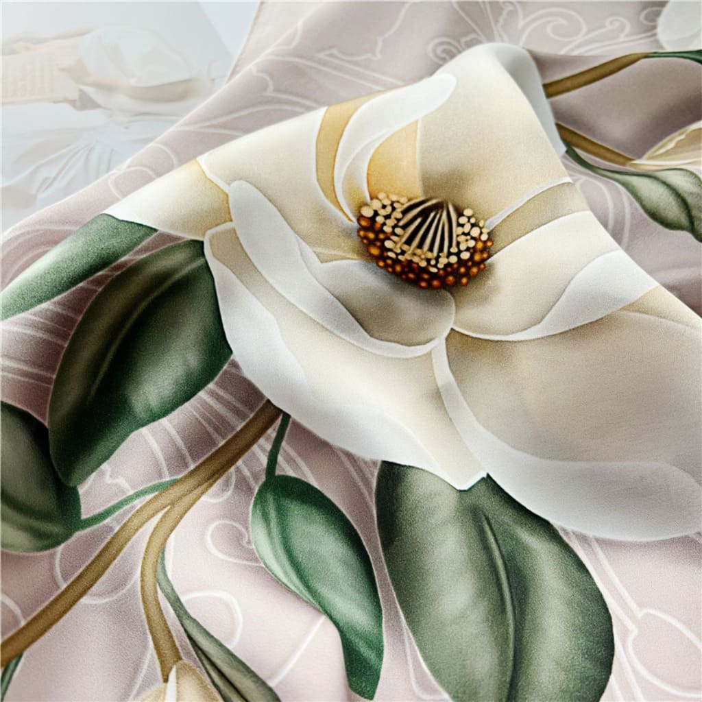 MaraSilk Pure Mulberry Silk Scarf - Oblong Crepe Satin MS605