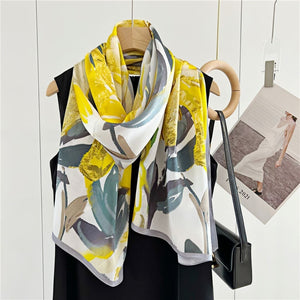 MaraSilk Pure Mulberry Silk Scarf - Oblong Crepe Satin MS605
