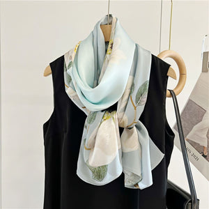 MaraSilk Pure Mulberry Silk Scarf - Oblong Crepe Satin MS605