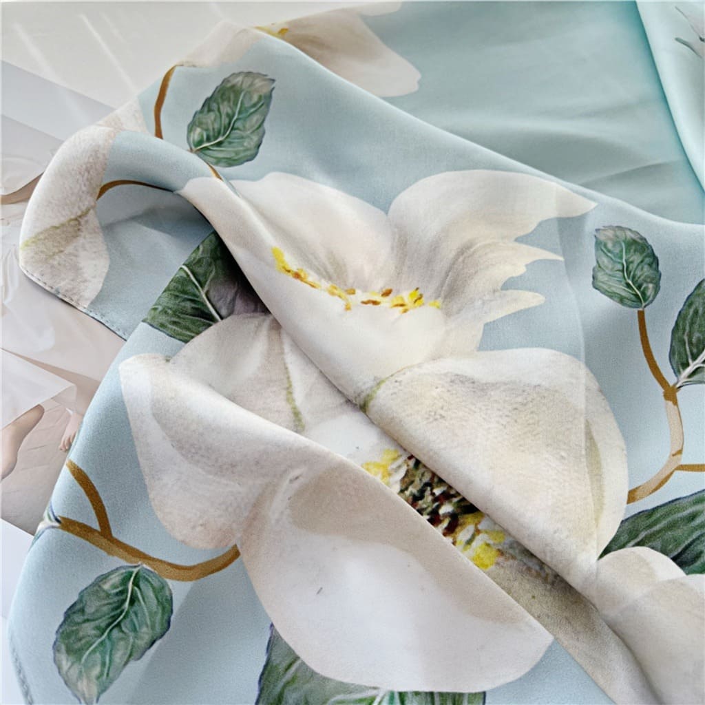 MaraSilk Pure Mulberry Silk Scarf - Oblong Crepe Satin MS605