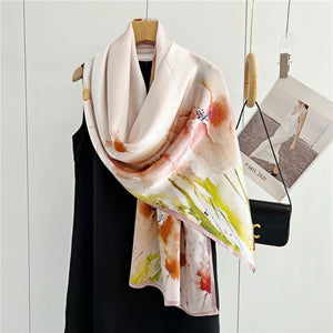 MaraSilk Pure Mulberry Silk Scarf - Oblong Crepe Satin MS605