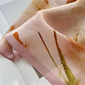MaraSilk Pure Mulberry Silk Scarf - Oblong Crepe Satin MS605