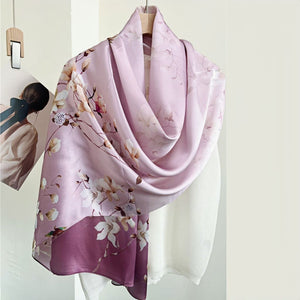 MaraSilk Pure Mulberry Silk Scarf - Oblong Crepe Satin MS606