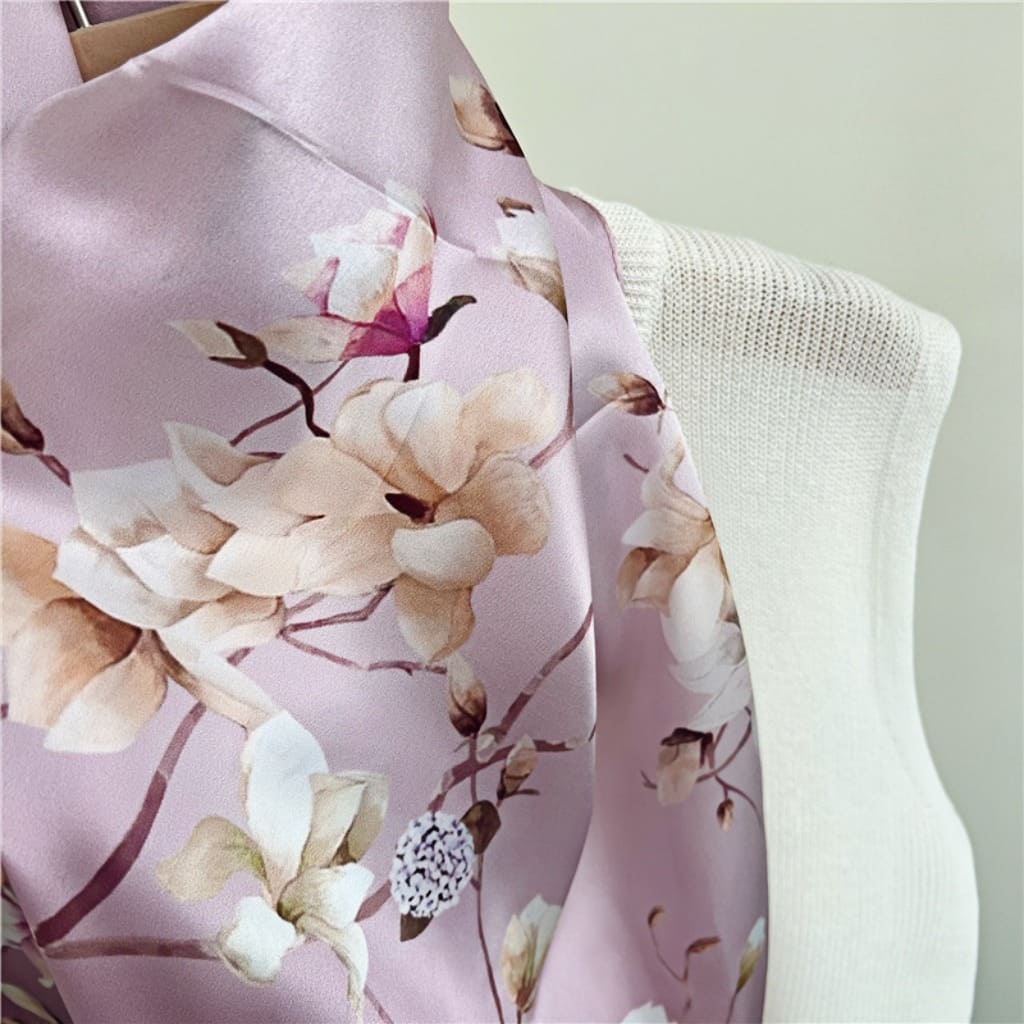 MaraSilk Pure Mulberry Silk Scarf - Oblong Crepe Satin MS606