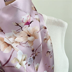 MaraSilk Pure Mulberry Silk Scarf - Oblong Crepe Satin MS606