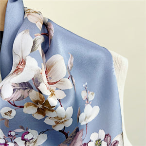 MaraSilk Pure Mulberry Silk Scarf - Oblong Crepe Satin MS606