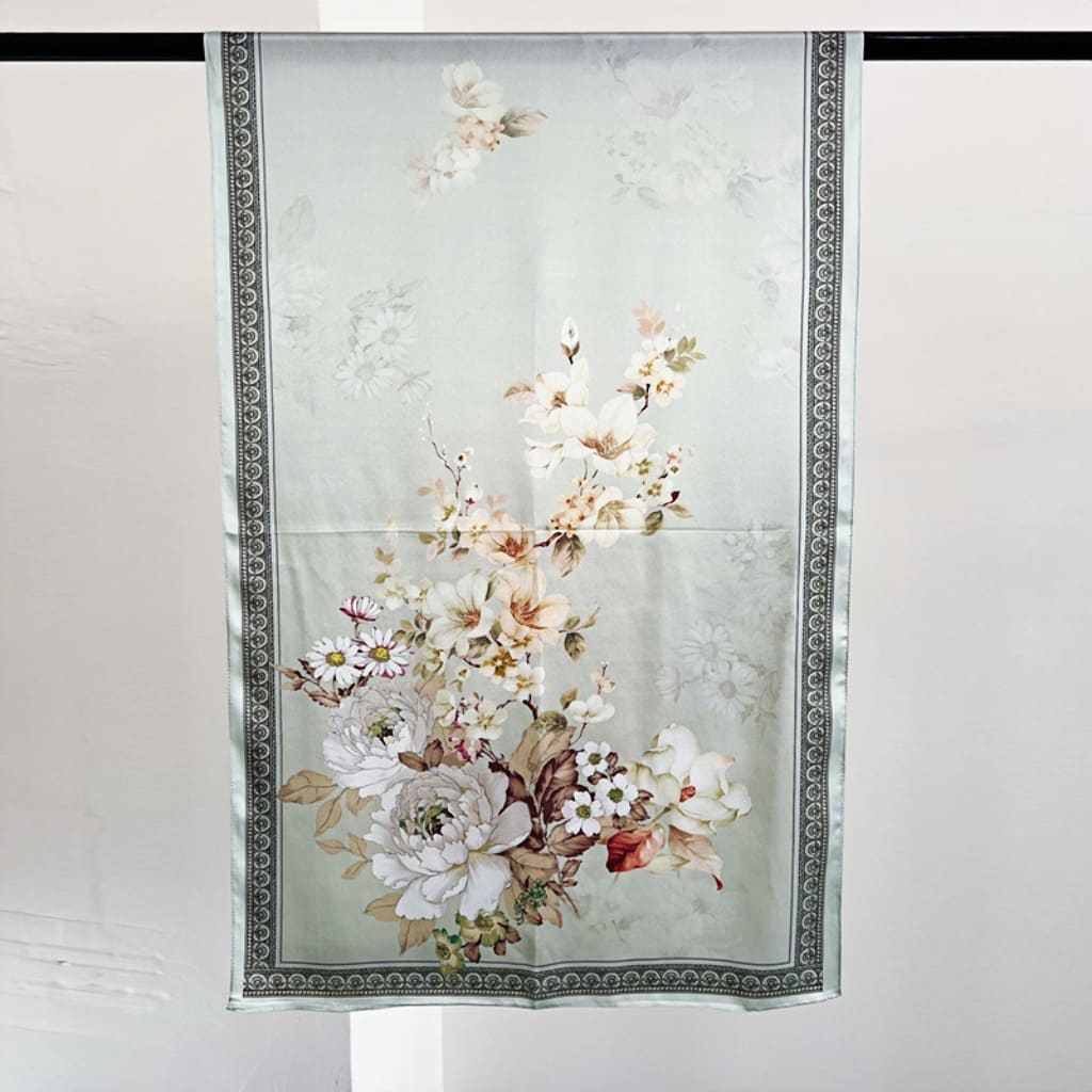 MaraSilk Pure Mulberry Silk Scarf - Oblong Crepe Satin MS606 66" x 21" MS60602