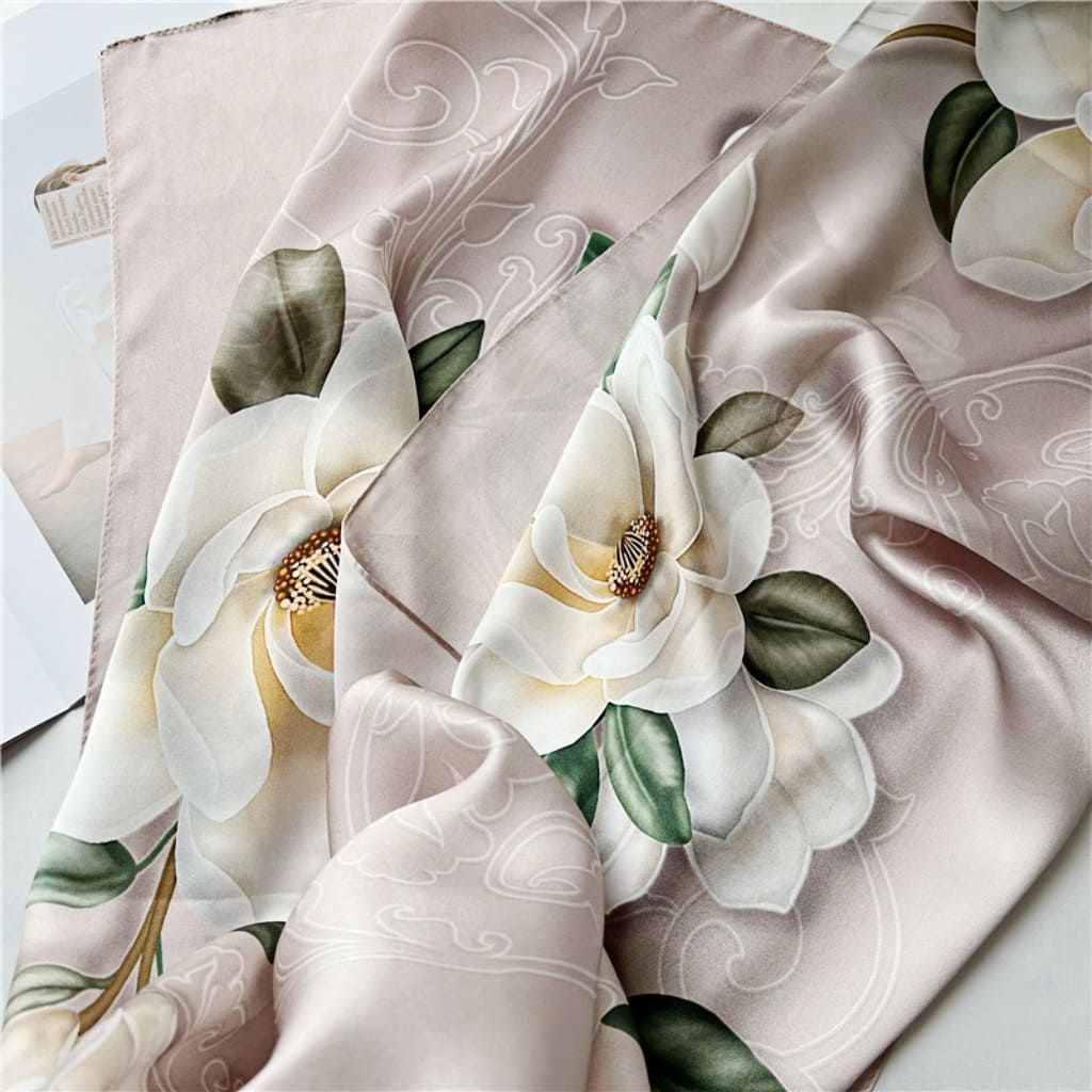 MaraSilk Pure Mulberry Silk Scarf - Oblong Crepe Satin MS607