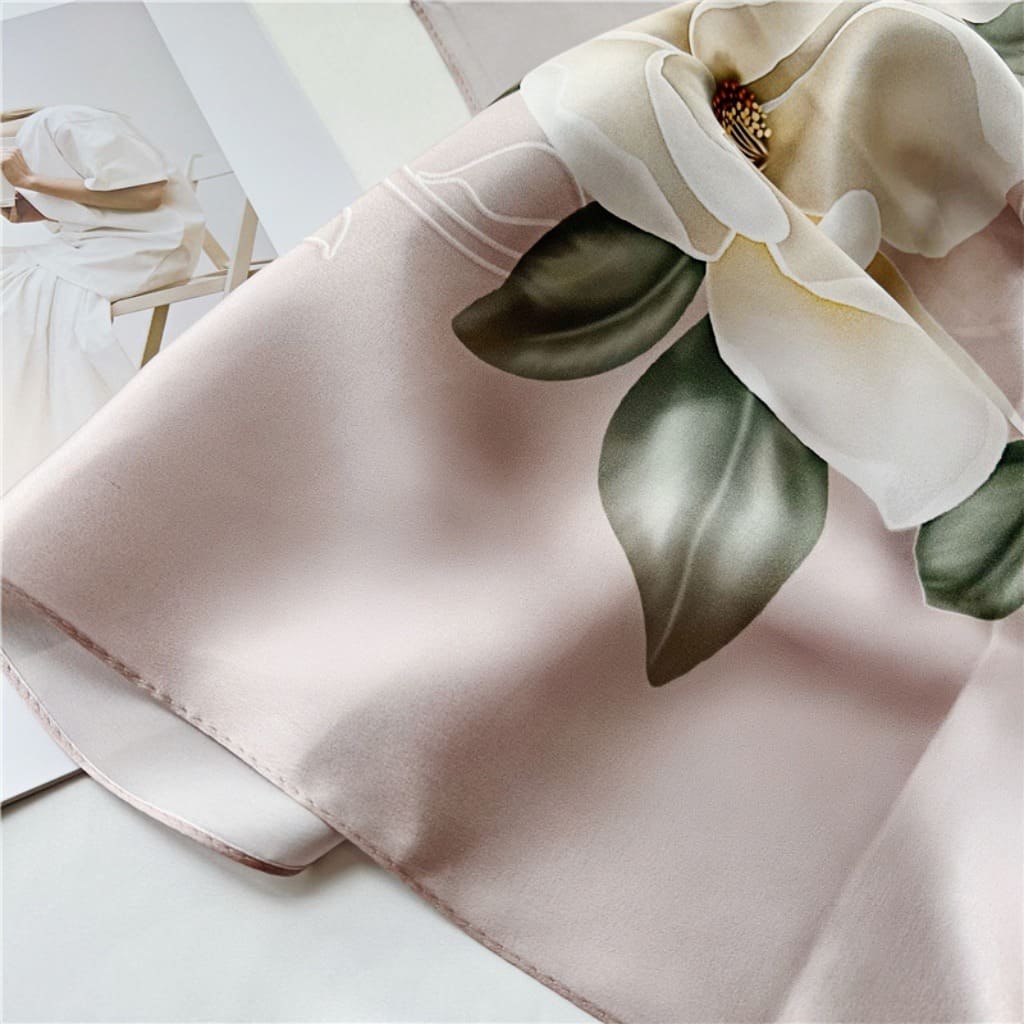MaraSilk Pure Mulberry Silk Scarf - Oblong Crepe Satin MS607