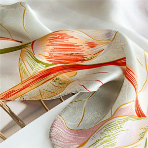 MaraSilk Pure Mulberry Silk Scarf - Oblong Crepe Satin MS608