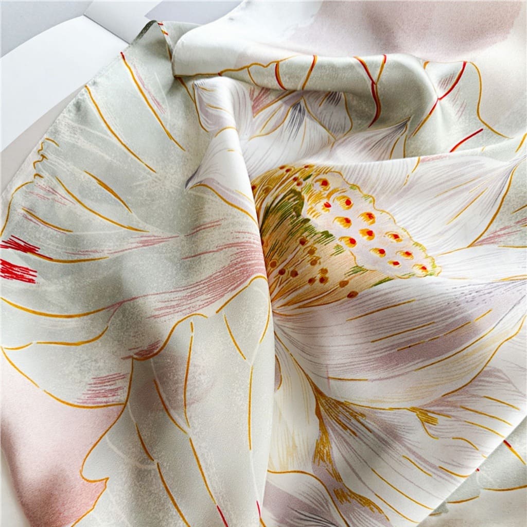 MaraSilk Pure Mulberry Silk Scarf - Oblong Crepe Satin MS608