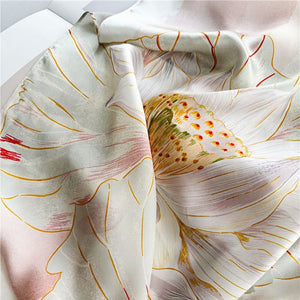 MaraSilk Pure Mulberry Silk Scarf - Oblong Crepe Satin MS608