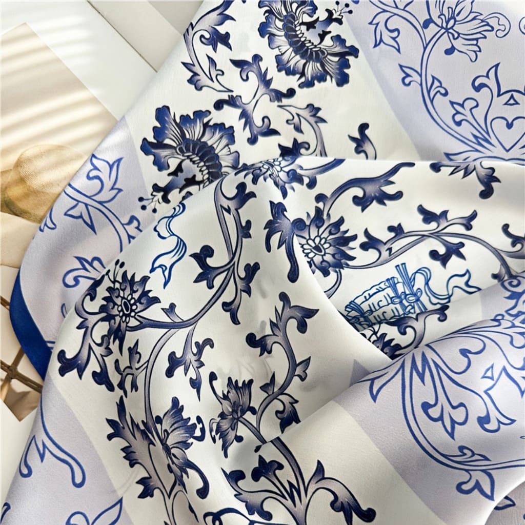 MaraSilk Pure Mulberry Silk Scarf - Oblong Crepe Satin MS609