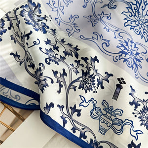 MaraSilk Pure Mulberry Silk Scarf - Oblong Crepe Satin MS609