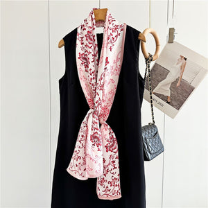 MaraSilk Pure Mulberry Silk Scarf - Oblong Crepe Satin MS609