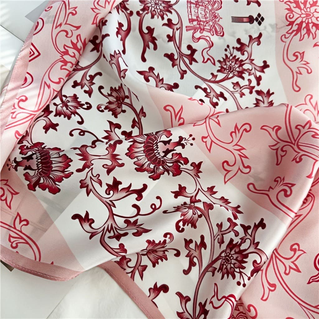 MaraSilk Pure Mulberry Silk Scarf - Oblong Crepe Satin MS609