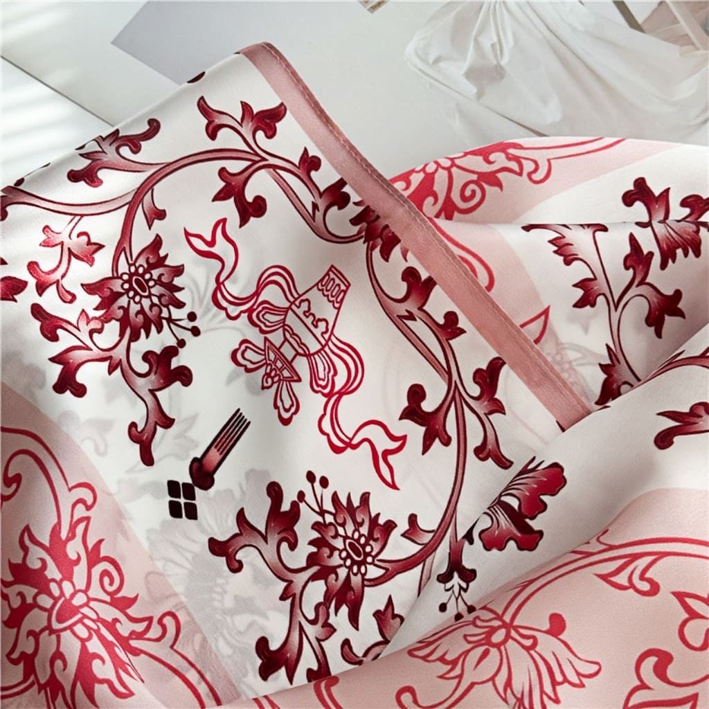 MaraSilk Pure Mulberry Silk Scarf - Oblong Crepe Satin MS609