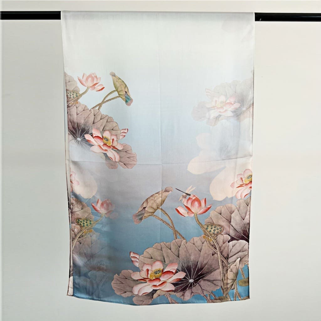 MaraSilk Pure Mulberry Silk Scarf - Oblong Crepe Satin MS610