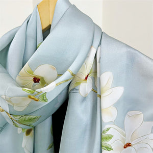 MaraSilk Pure Mulberry Silk Scarf - Oblong Crepe Satin MS612