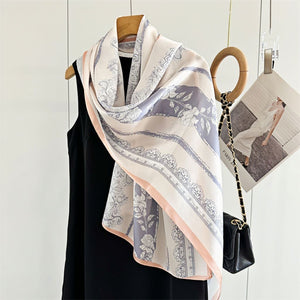 MaraSilk Pure Mulberry Silk Scarf - Oblong Crepe Satin MS613