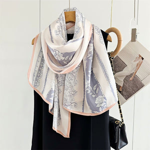 MaraSilk Pure Mulberry Silk Scarf - Oblong Crepe Satin MS613