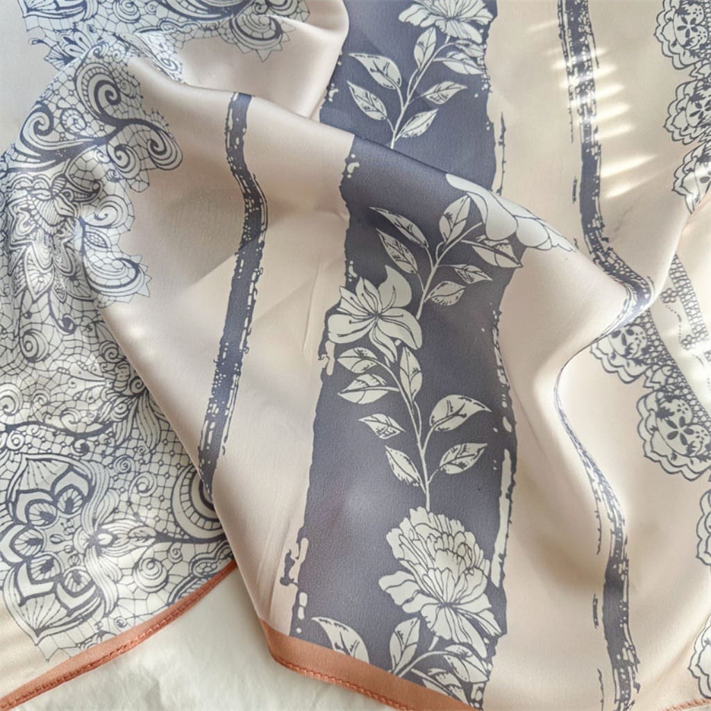 MaraSilk Pure Mulberry Silk Scarf - Oblong Crepe Satin MS613