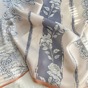 MaraSilk Pure Mulberry Silk Scarf - Oblong Crepe Satin MS613